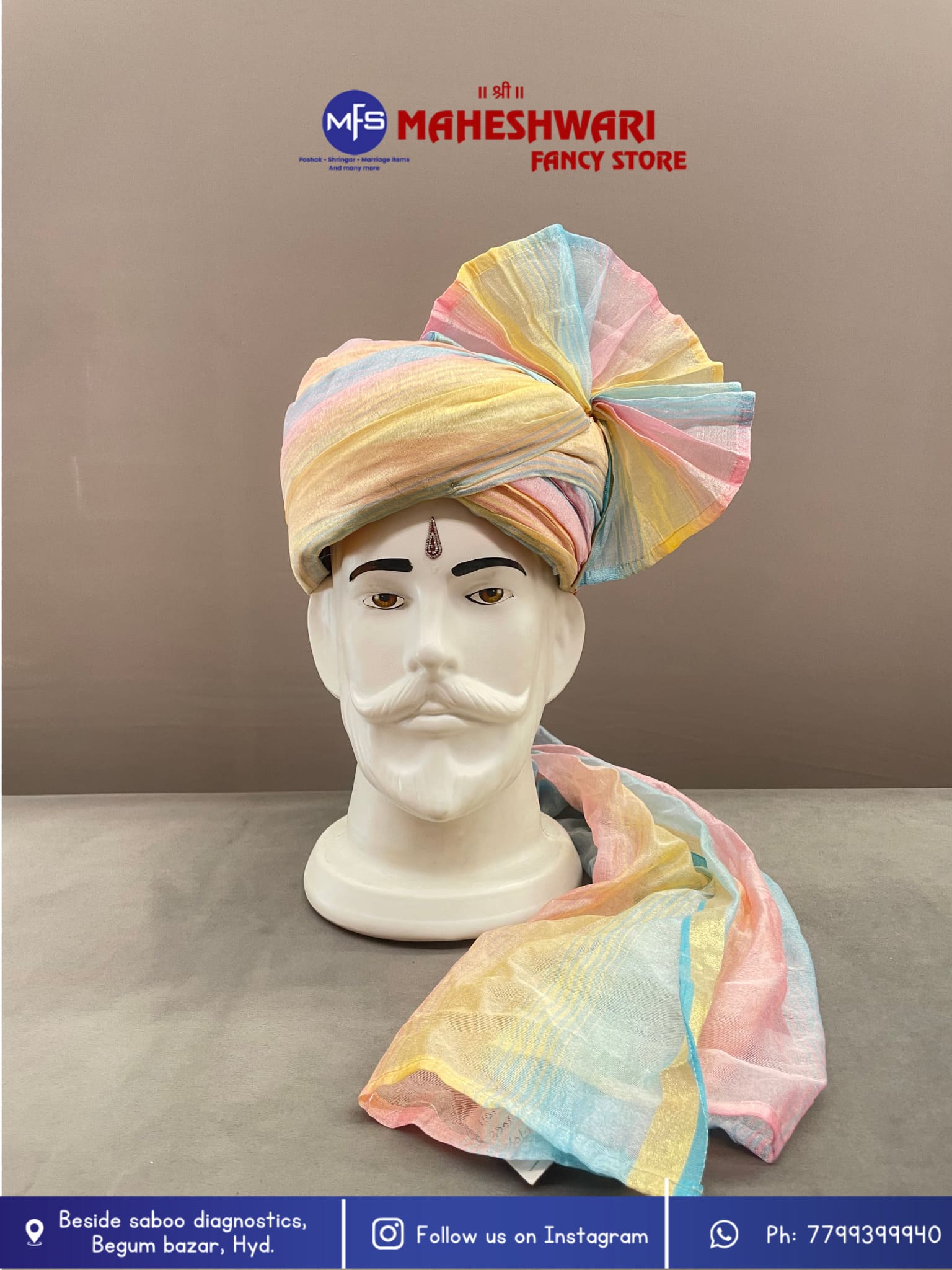 Ambani Blue Lehariya